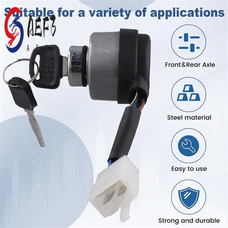 

AEF3-4 проводной ключ зажигания с ключами дверные замки подходят для бензиновых генераторов 2-5 кВт подходит для газогенераторов