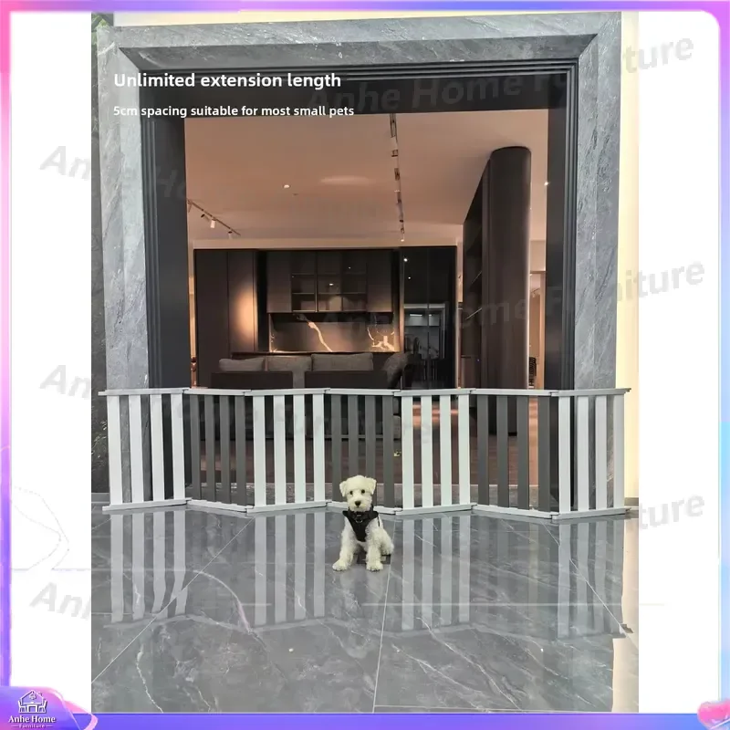 Cute Pet Fence Indoor Dog Kennel Cage Partition Barrier No Drilling Required Easy Installation Puppy Playpen Cat Gate Safety