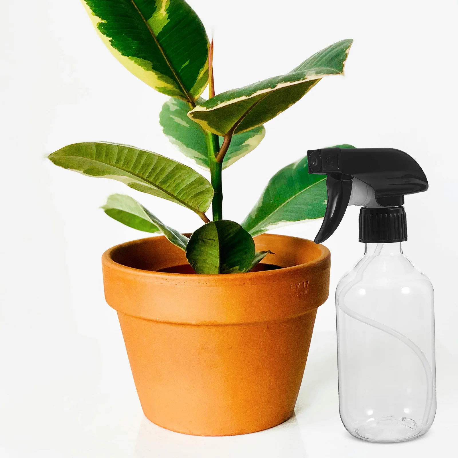 

2Pcs 300Ml Transparent Spray Bottle Portable Handheld Sprayer for Gardening Hair Care Cleaning Refillable Plastic Container