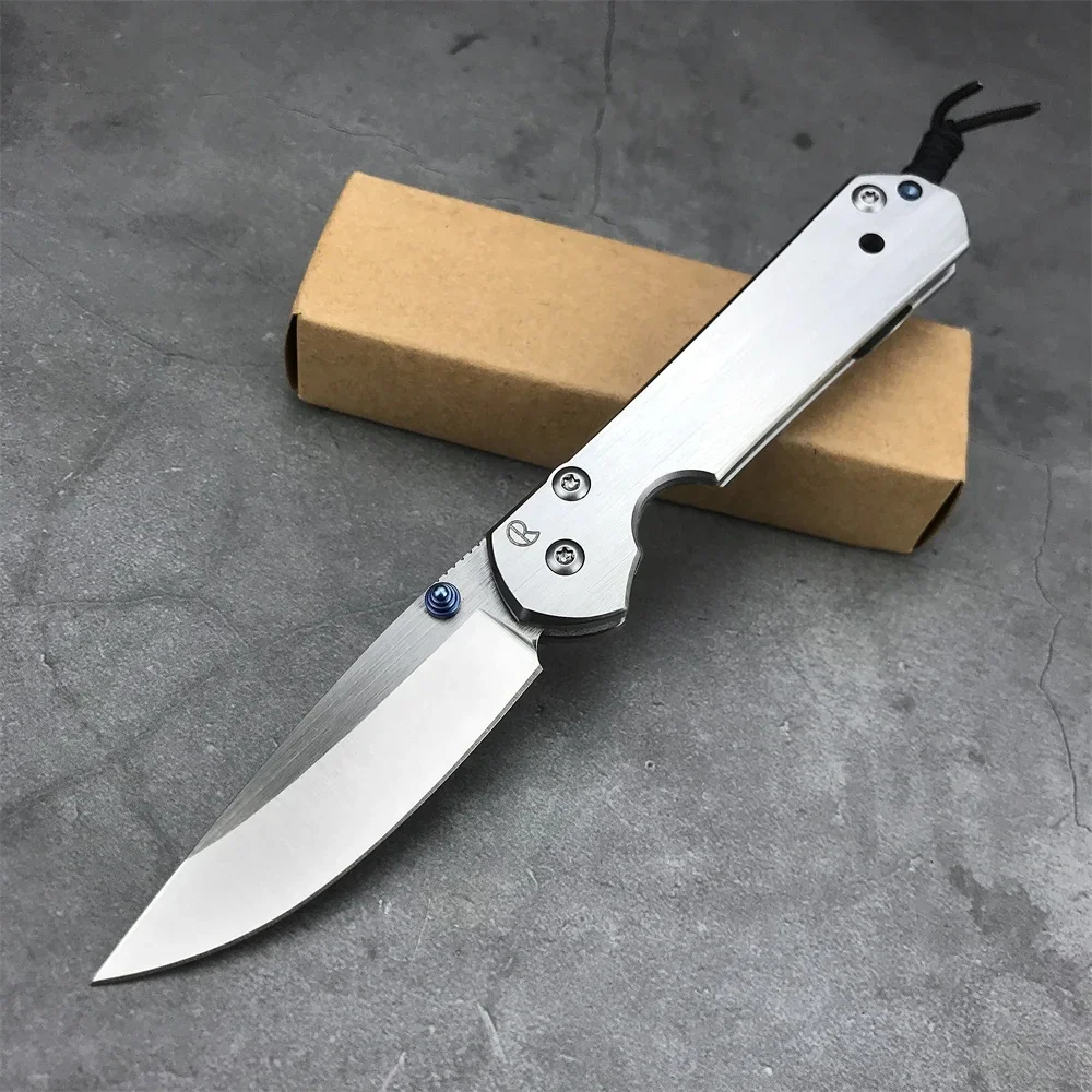 Chris Reeve CR EDC Pocket Folding Knife 420 All Steel Handles Tanto Blade Outdoor Camping Tools Tactical Rescue Hunting Knives