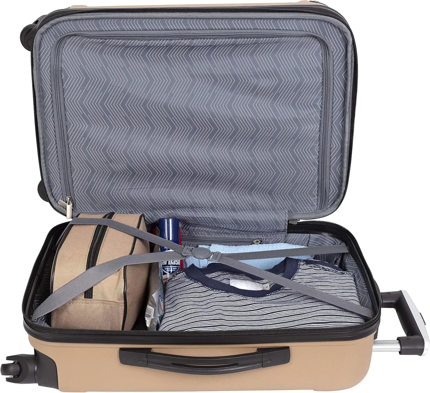 Midtown Hardside bagagem viagens, Tan, 4-Piece Set