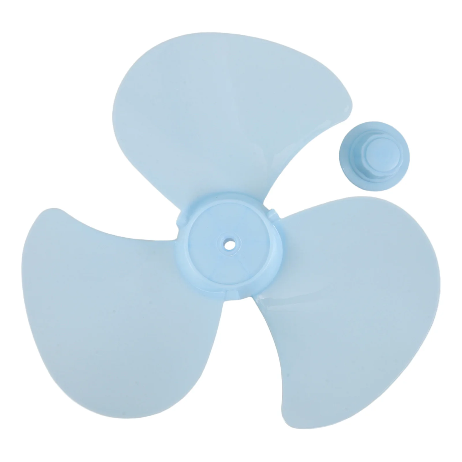 

Replacement Fan Blades 3 Leaves Plastic Pedestal Electric Floor Fan Blades Nut Cover Repair Parts for Home Office Cooling