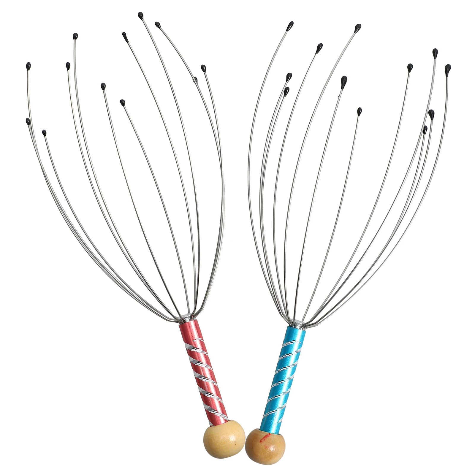 

2pcs Handheld Massager Scalp Tool Lightweight Ergonomic Scalp Massage Tool for Home Travel Office Blood Circulation Gift