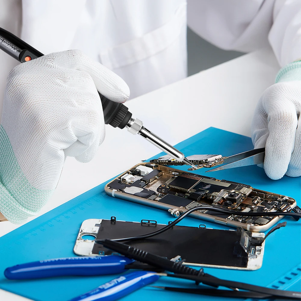 Kit de ferro de solda elétrico 80w, temperatura ajustável, 220v/110v, conjunto de ferramentas de soldagem, fluxo de solda, pontas de solda, estação de retrabalho