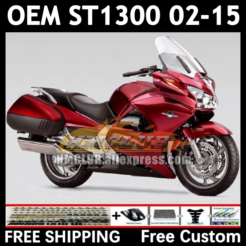 Обтекатели STX1300 для HONDA Pan European ST1300 88No.73 ST-1300 factory red ST 1300 02 03 04 05 06 07 08 09 2010 2011 2012 2015