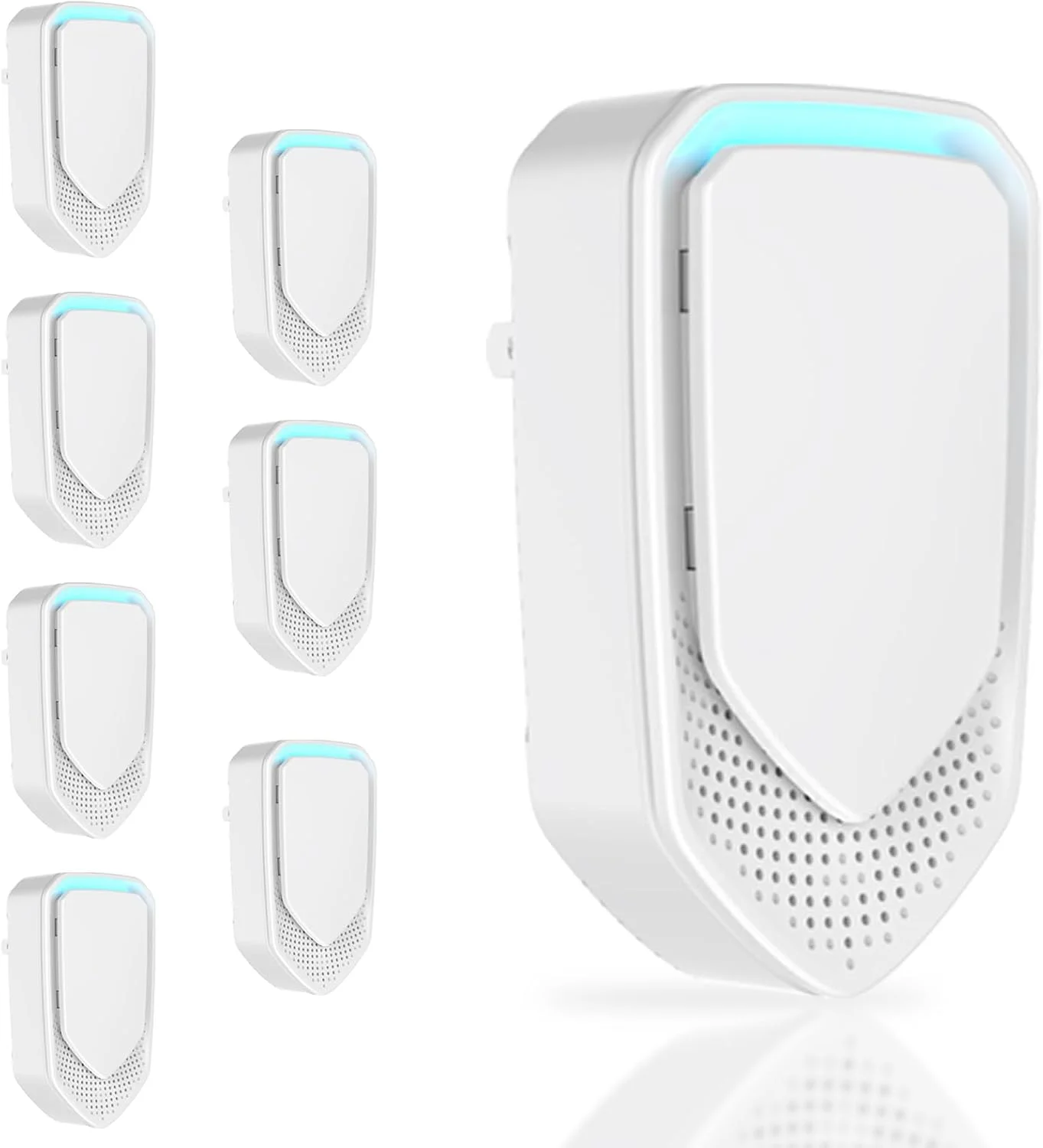 8pcs plug-in negative ion air purifiers, silent air purifiers without filters US plugs suitable for bedrooms, offices, garages