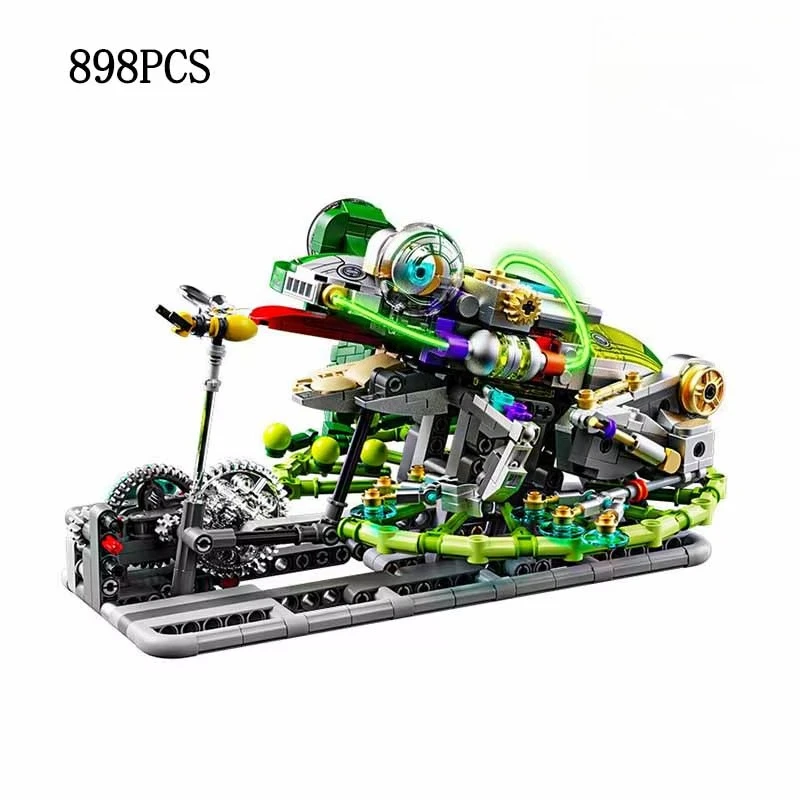 

Amphibious model mechanical frog, animal building blocks, plug-in toys suitable for adult assembly (non-electric version)