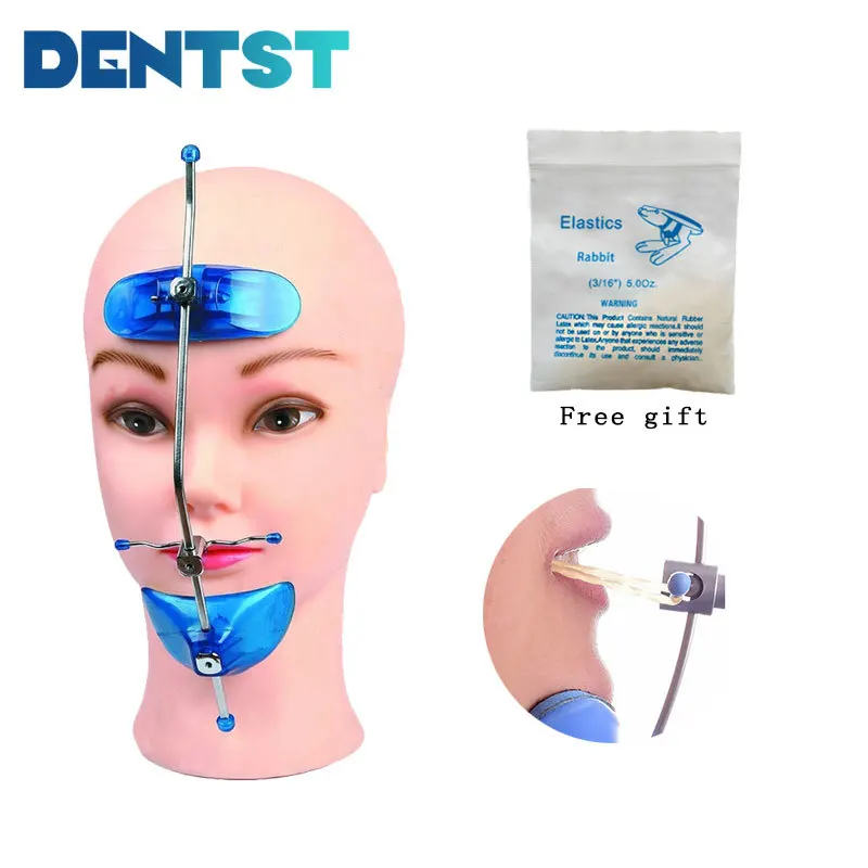 

Denal Orthodontic Adjustable High Pull Headgear Dental Face Mask Single Pole Free Send Elastics Ties Chain Band O-ring