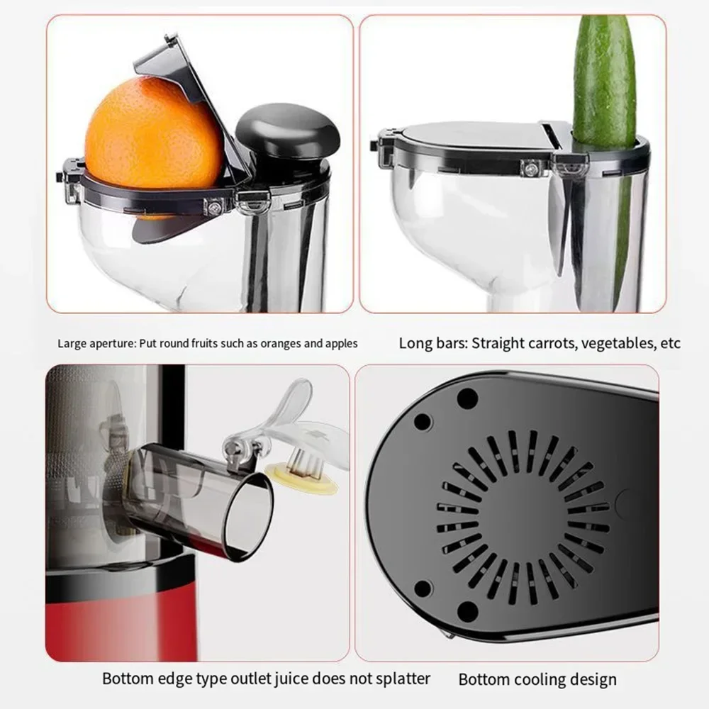 High Power Orange Juice Machine,Juice Residue Separation Filter,Large-Diameter Electric Juicer,Household Milk Tea Shop Juicer