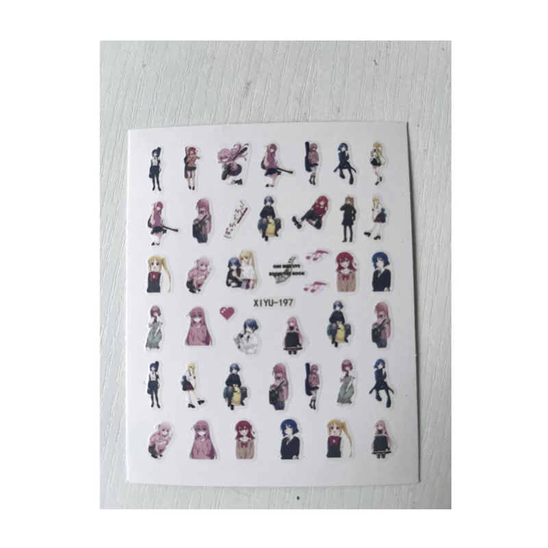 10PCS Cartoon Character Manicure Sticker Nail Art 3D DIY Sticker Decal Decorative Manicure Sticker