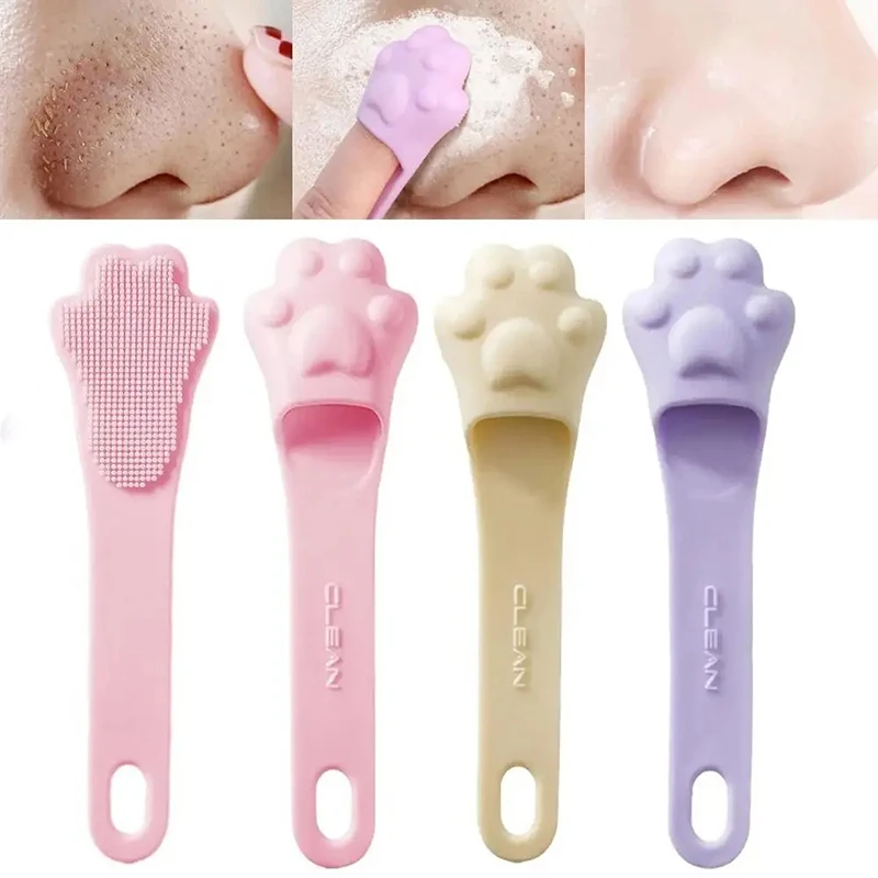 Finger Shape Silicone Face Cleansing Brush Facial Cleanser Pore Cleaner Exfoliator Face Scrub Washing Brush Women Skin Care Tool