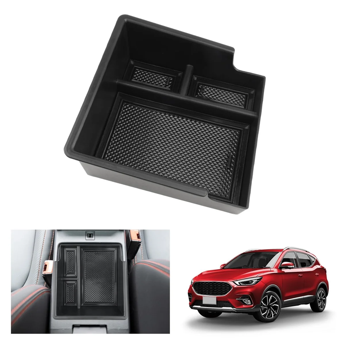 For MG ZS 2022 2023 2024 Centre Console Organiser Armrest Storage Box Tray Glove Box Interior Accessories