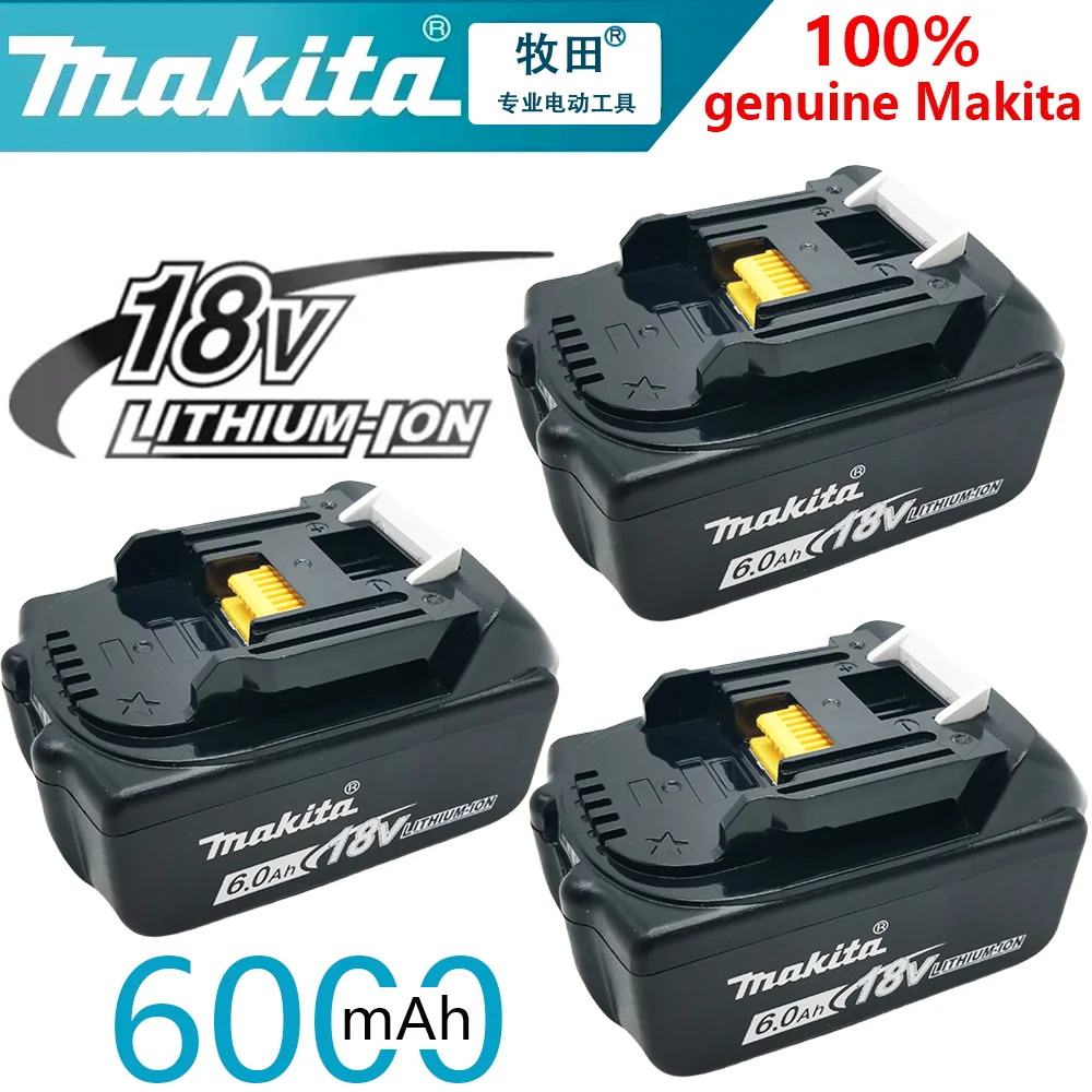 

100% Original Makita 6Ah/5Ah/3Ah for Makita 18V Battery BL1840 BL1830B BL1850B BL1850 BL1860 BL1815 Replacement Lithium Battery