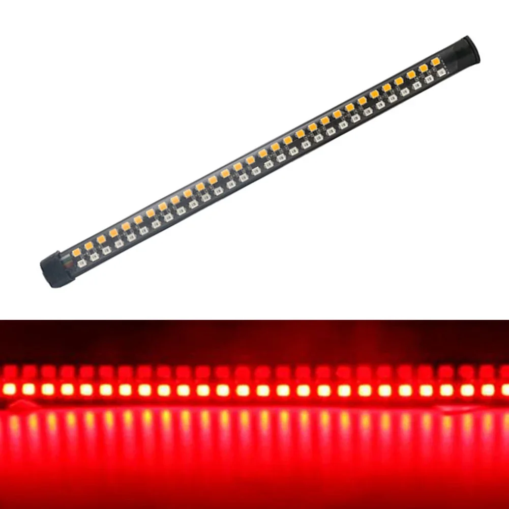 For Motorcycle Lighting Flexible Brake Light Strip LED Brake Light 20cm Length Dual Color Red/Amber For Any Motorcycle