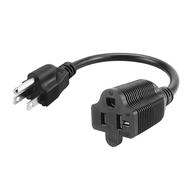 Power Extension Cord, NEMA 5-15P to 5-20R Alternating Current Outlet Extension Power Cable,12inch Power Cord