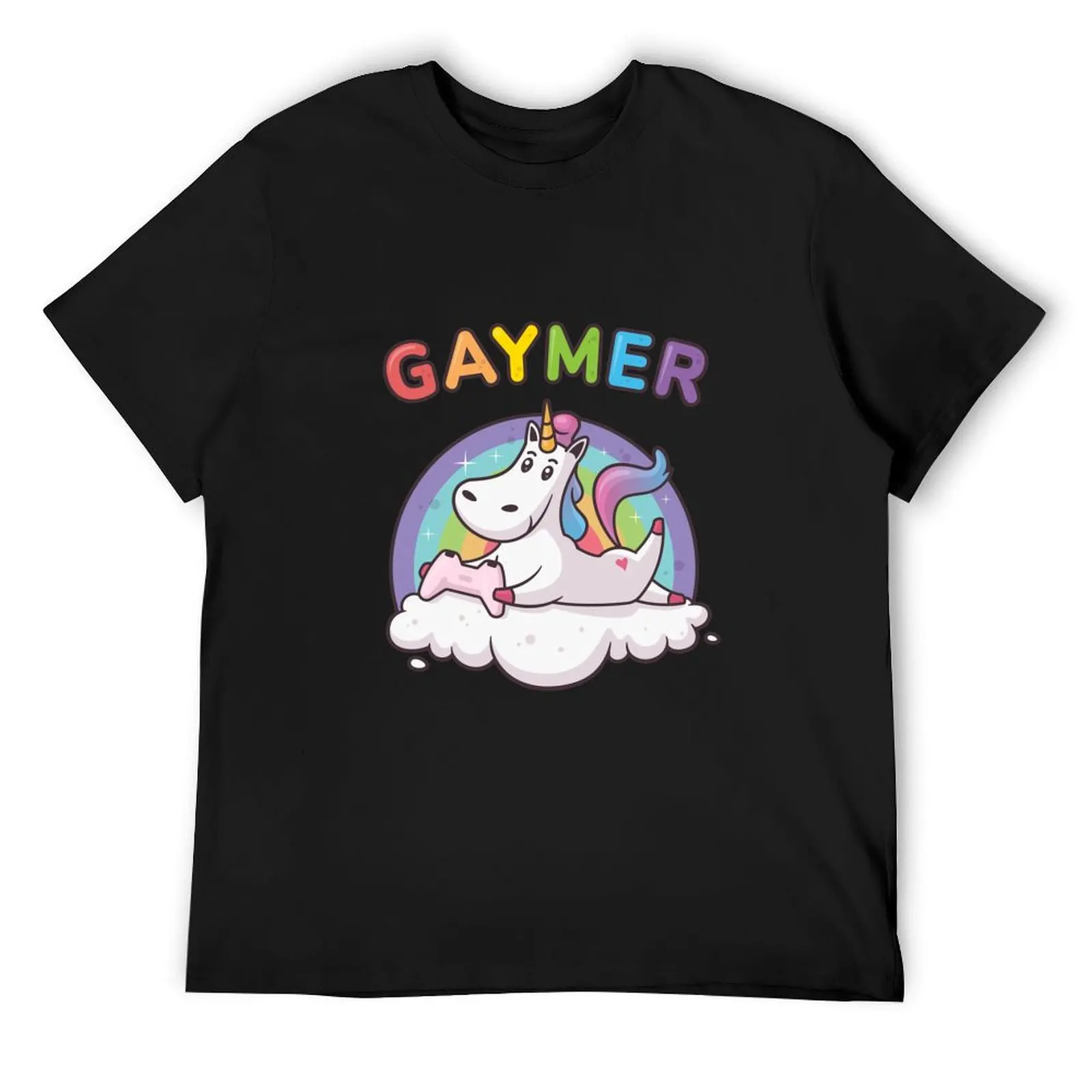

Gaymer Unicorn T-Shirt oversized anime tshirt summer tops mens white t shirts