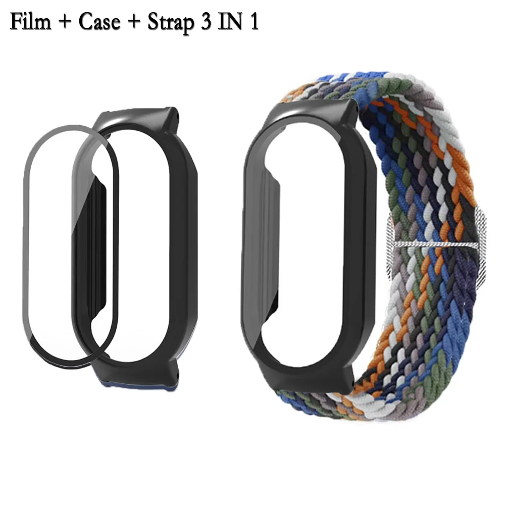 Xiaomi Band 8用の調整可能な強化ストラップ,高品質,カラーシェル,調整可能