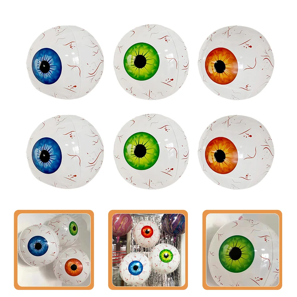 

Eyeball Halloween Party Balloons Supply Favors Inflatable Prop Decoration Eyeballs