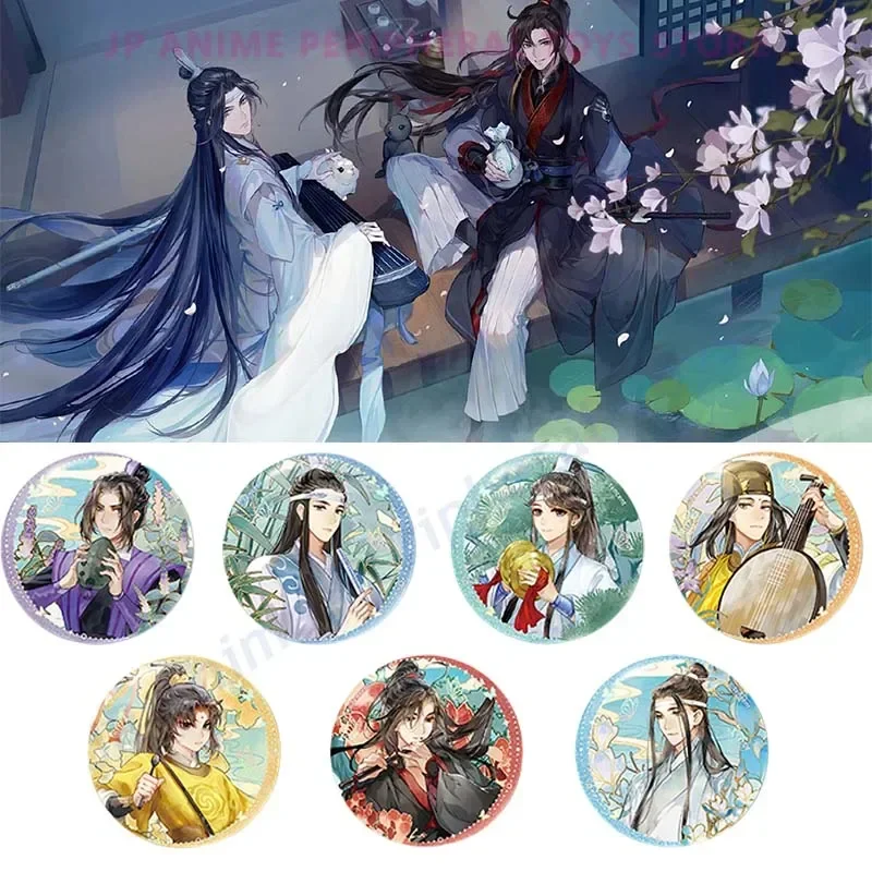 Genuine Anime Mo Dao Zu Shi Brooch Cartoon Figure Wei Wuxian The Untamed Lapel Pin Accessories for Clothes Backpack Fans Gift