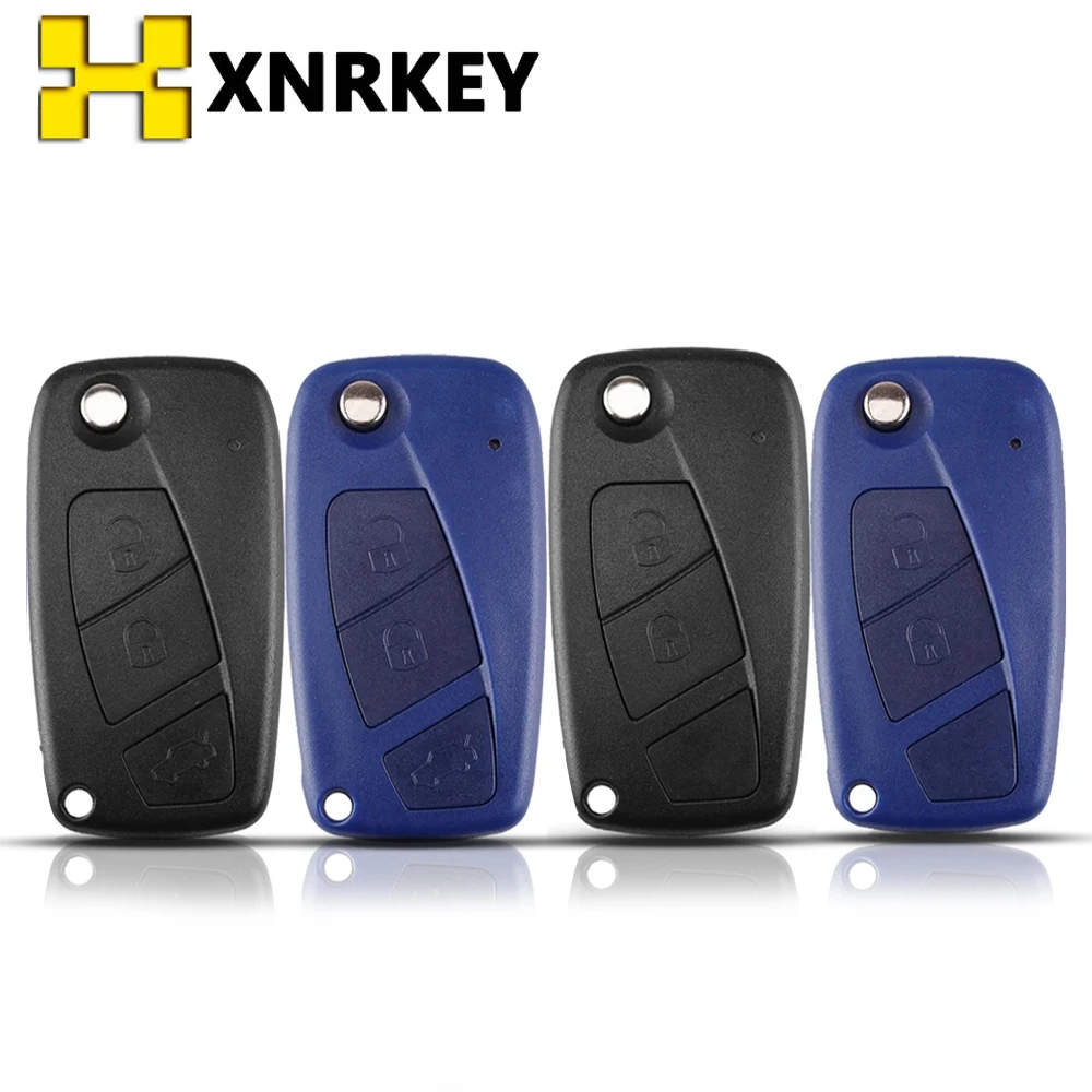 

XNRKEY 2/3 Buttons Flip Remote Key Shell for FIAT Iveco Punto Ducato Stilo Panda Idea Doblo Bravo Fob switchblade Car Key Case