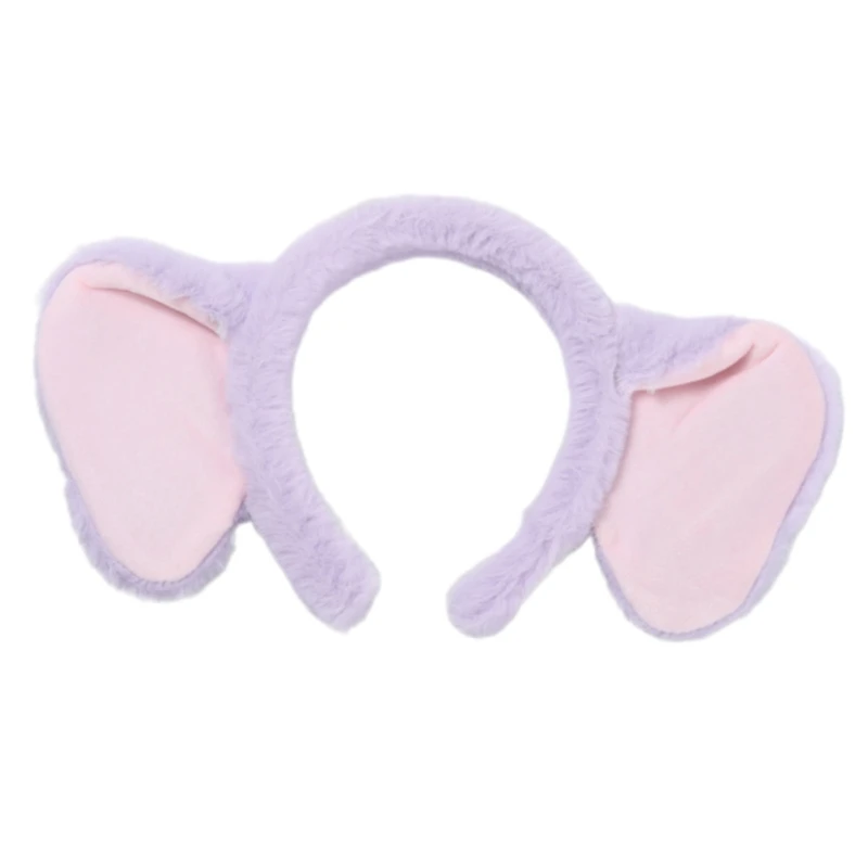 Plush Elephant Cartoon Headband for Kids Hairpieces Headwear Soft Hair Accessory for Makeup and Skincare Drop shipping