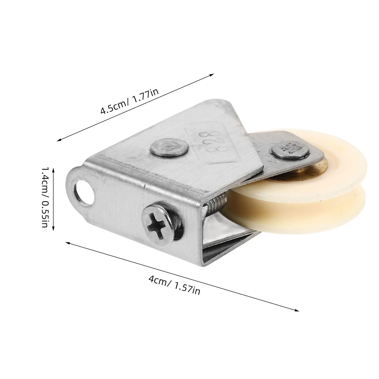 Stainless Steel Door Pulleys for Sliding Doors Barn Cabinet Window Rails Heavy Duty Low Noise Wear Resistant Sliding