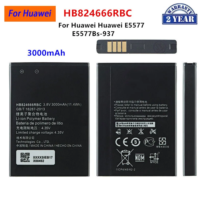 HB5F3H HB5F2H HB4W1 HB824666RBC HB5V1 Battery For Huawei Ascend G510 Y3 2 E5372 Honor Bee Y541 3C lite E5372T 4G Lte Wifi Router