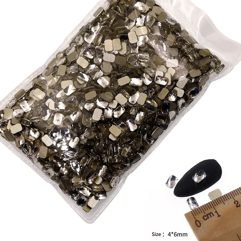 VDD P501-P540 Großhandel 1440 Stück Glas-Kristall-Strasssteine mit flacher Rückseite, Glitzersteine für Nagelkunst, DIY-Bastelarbeiten und Dekoration – Detail 11