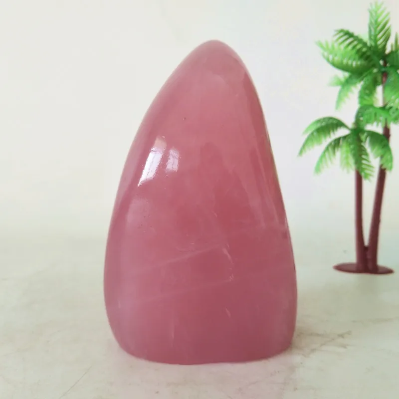Natural Rose Quartz Pink Crystal Freeform Spiritual Meditation Chakra Healing Crystals Desk Decoration