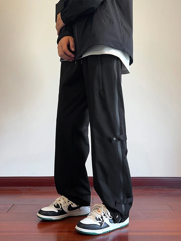 

Trendy American Sle Men's Thiened Fce Lined Waterproof Work Trousers Outdoor Skiing Pants for Northern Autumn Winter