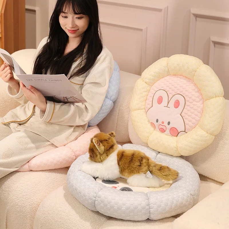 

Cartoon Sit Cushion Nap Pillows Office Sofa Chair Mat Living Room Car Mats Pillow Napping Hug Pillows Mat Back Cushion