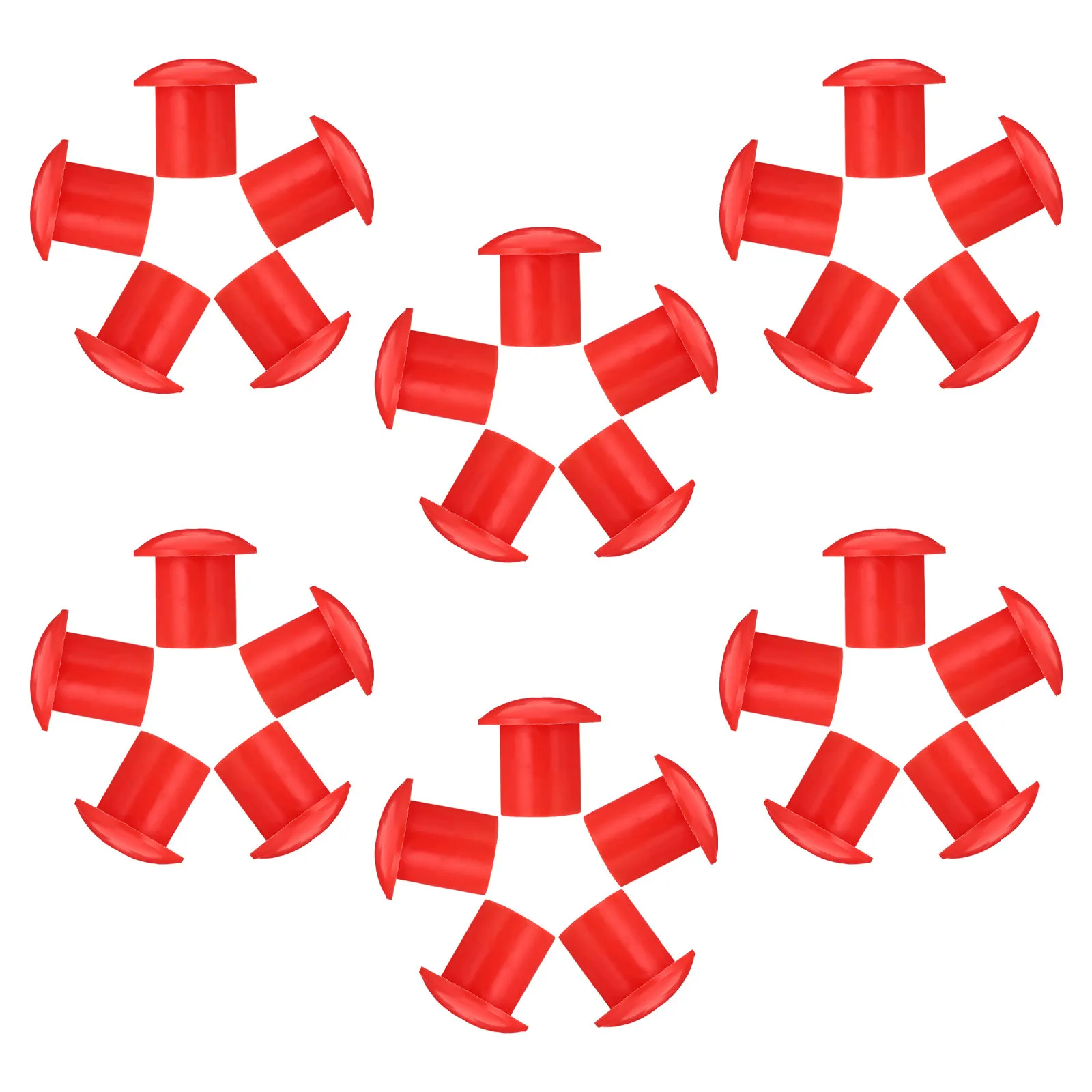 30Pcs Rebar Protection Caps Hard Plastic Flexible End Protectors High Visibility Rebar Safety Caps Construction Industry