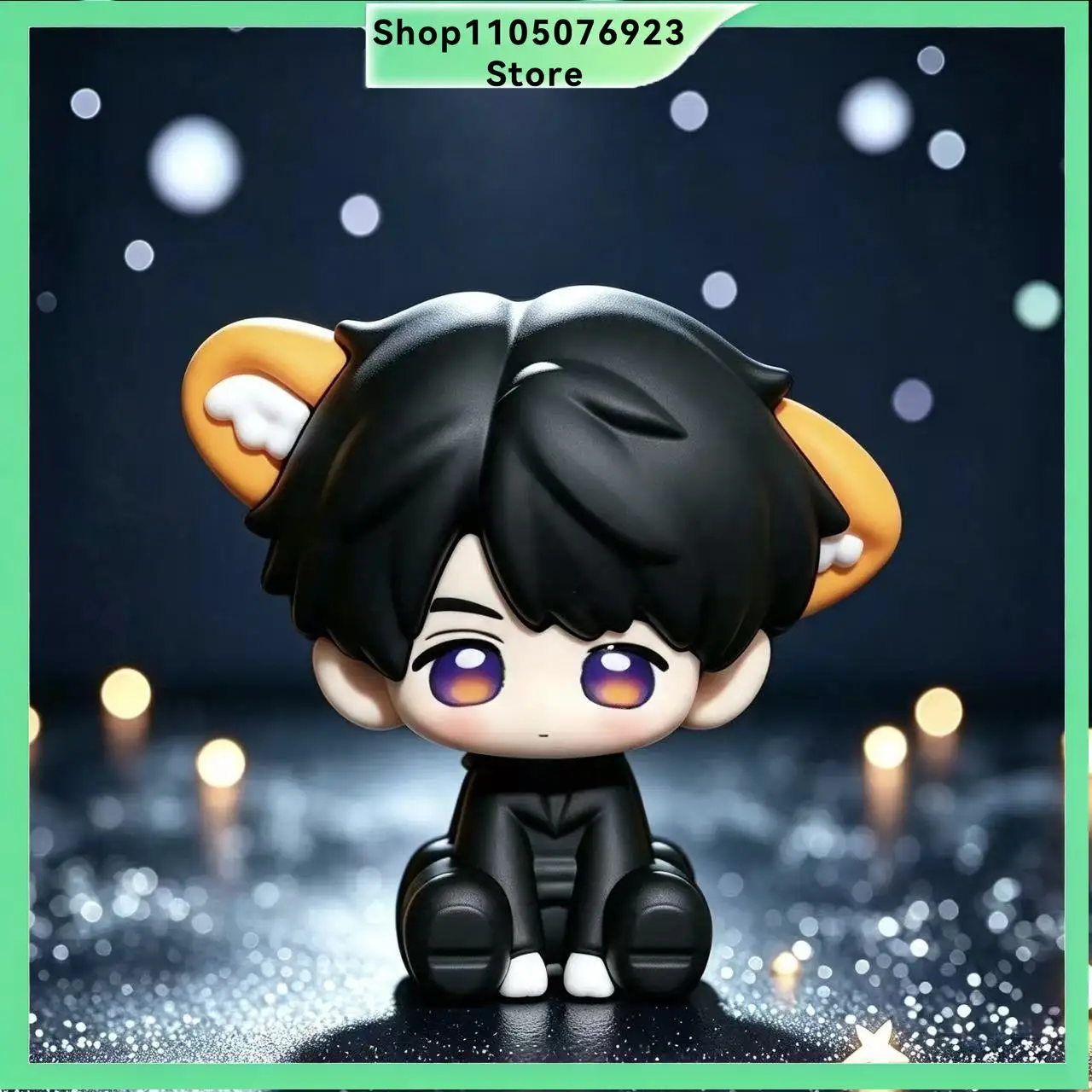 1pcs Xia Yizhou Figure, Chibi Spotted Leopard Doll, Banban Leopard & Bird Merchandise, Desktop Ornament Gift