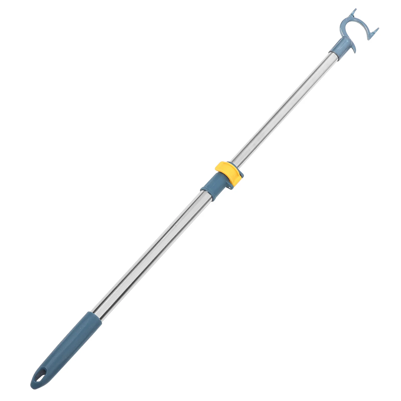 伸縮式物干し竿、格納式アルミ製クローゼットロッド、家庭用洗濯物干しに最適、物干し竿アルミ