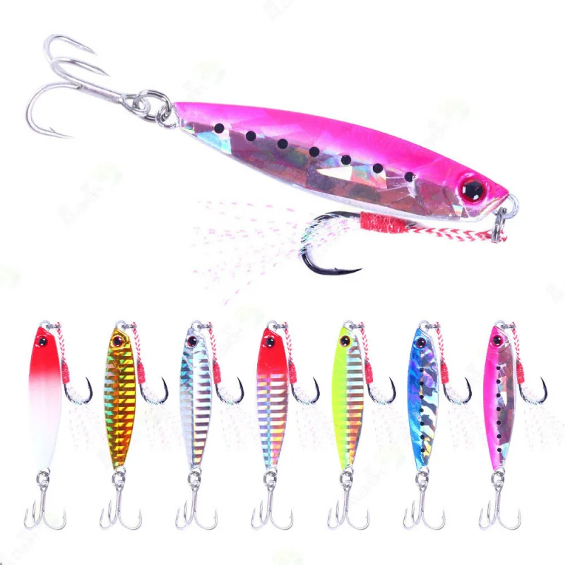 Esca Artificiale per Pesca in Mare, Slow Jigging, Piastra in Ferro, Azione a Tutte le Profondità, Lancio Lungo, Esca Bionica per Bass e Luccio in Acqua Dolce e Salata