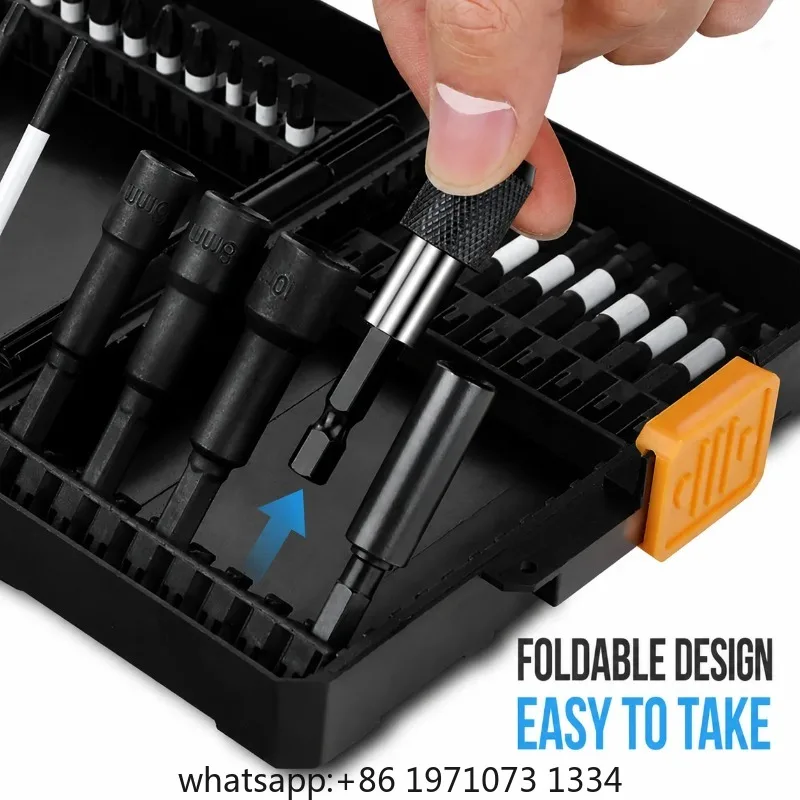 50PCS Impact Driver Bit Set Phillips Slotted Square Hex Screwdriver Bits Power Drill Repair Tool Kit Magnetic Bit Accessories view 4