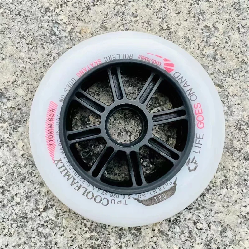 Roda Skating Kecepatan Rebound Tengah untuk Roda Skating Inline Road Luar Ruangan dengan 85A Awet PU 90Mm 100Mm 110Mm 6 8 Buah