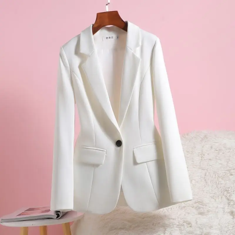 

Bla ort Single-Bule Women's Suit Jaet 2024 Autumn Faion Slimming Sli Design Chinese Manufacturer