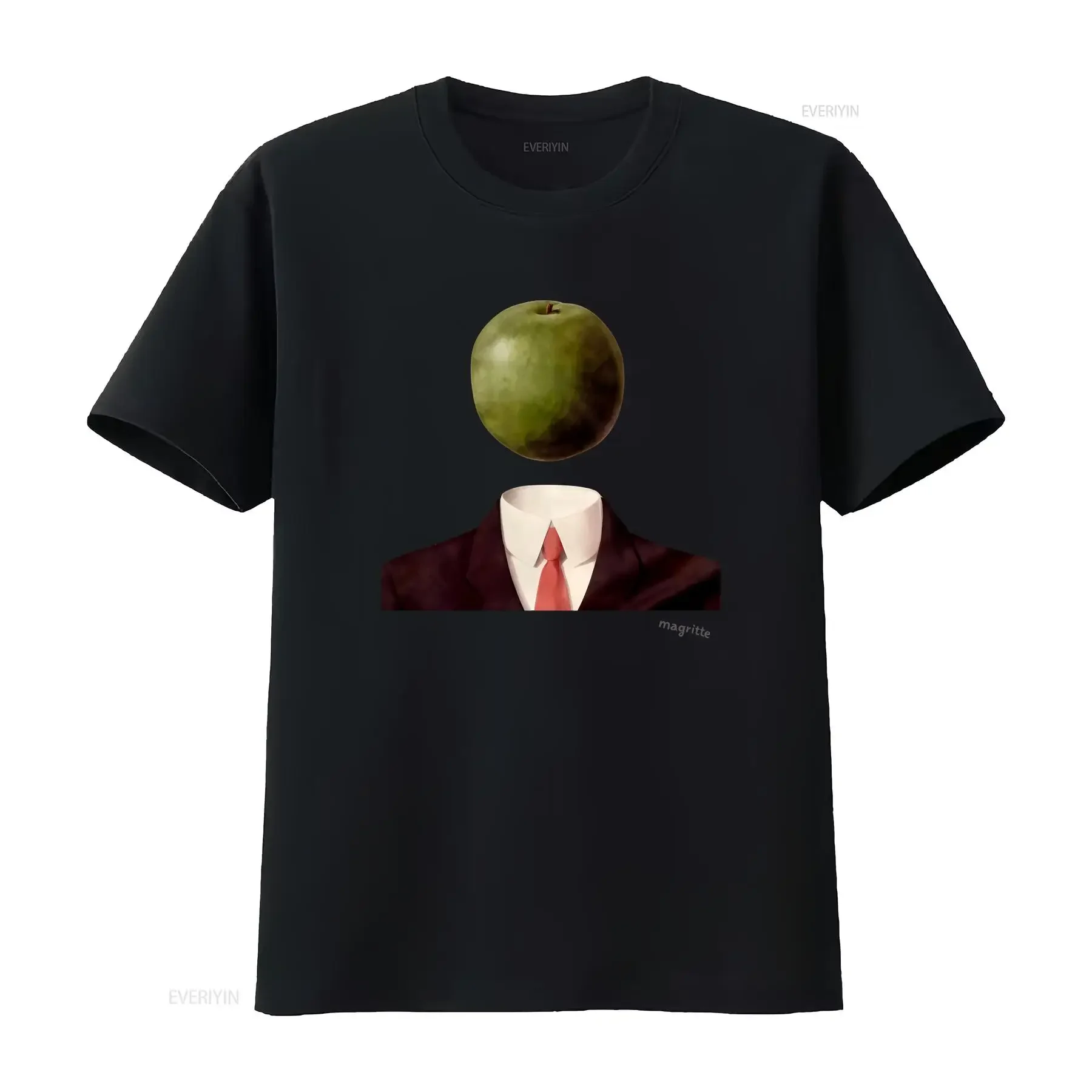 Rene Magritte The Idea 1966 Art T shirt vintage Washed Slightly Comfortable streetwear Versatile fashion homme