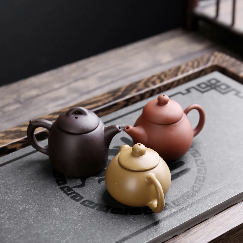 

Mini Purple Clay Teapot Original Ore Large Mouth Small Fingertip Teapot Suitable Tea Lovers