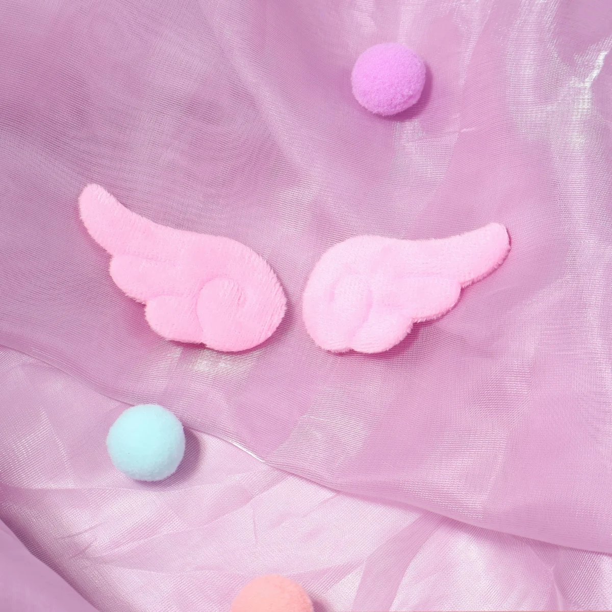 Kawaii Angel Hair Clip Plush Wing Design Adorable Fluff Barrettes for Girls Children Gift