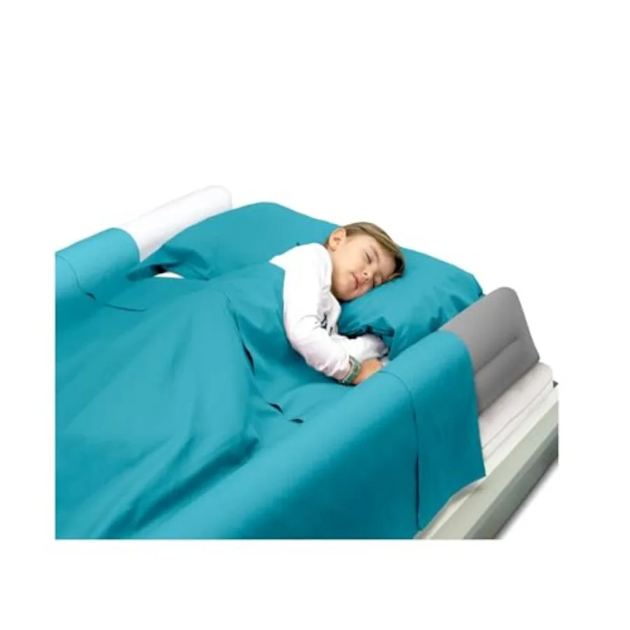 

- 2-Pack Inflatable Bed Bumper for - Child Fall Protection Inflatable Travel Bed Rail for fold-Away Single Double Queen Size Ki