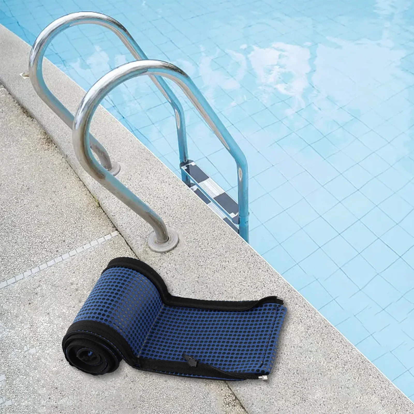

Neoprene Pool Handrail Covers: Non-Slip, Zippered Comfort For Safety Swimming Pool Cleaning Accessories Pool Accessories