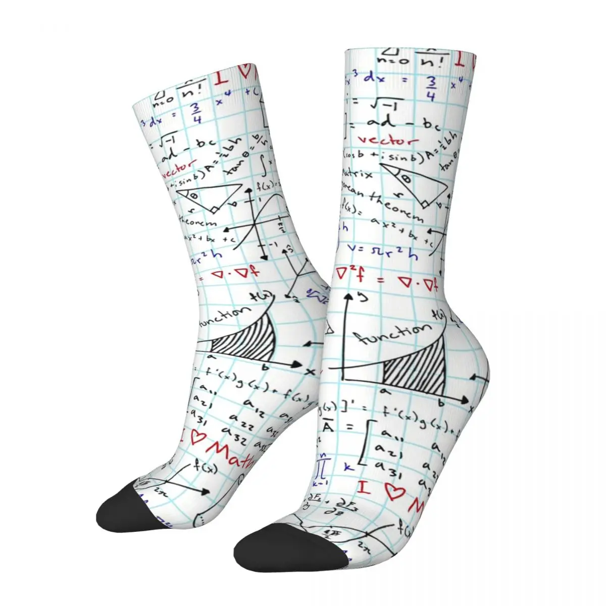 Math Homework Socks Harajuku High Quality Stockings All Season Long Socks Accessories for Man's Woman's Gifts