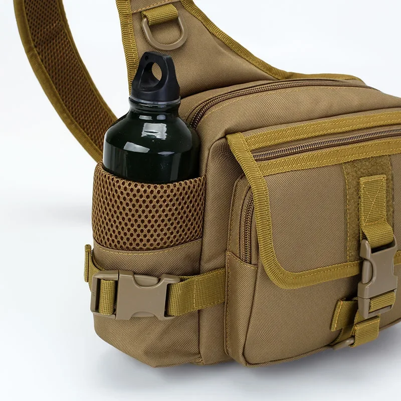 Chikage Unisex pesca caccia borse pettorali impermeabili borse a tracolla di alta qualità di grande capacità borse da campeggio per arrampicata tattica