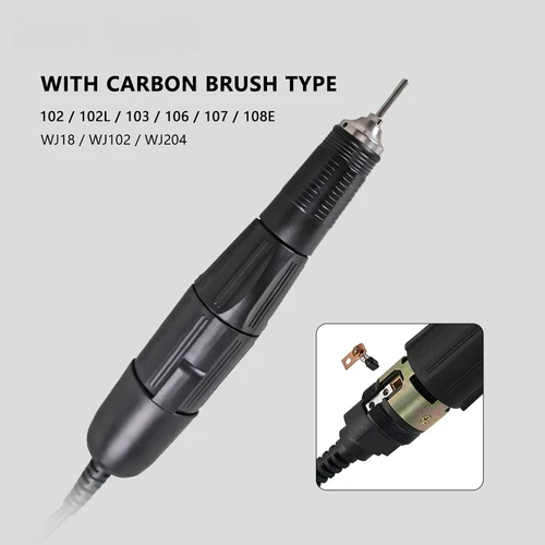 Imagen 2 del producto Pieza de mano de micromotor sin escobillas Dental 18/102/204 con mango de cepillo Carban 35000-60000RPM pieza de mano de pulido para herramientas de laboratorio Ginder