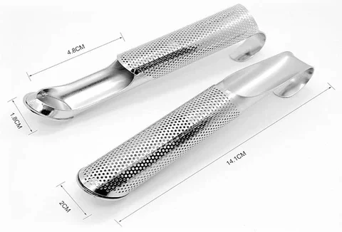 الفولاذ المقاوم للصدأ الشاي Infuser الإبداعية الأنابيب تصميم مصفاة شاي معدنية للقدح يتوهم تصفية ل شاي بوير عشب أدوات الشاي الملحقات