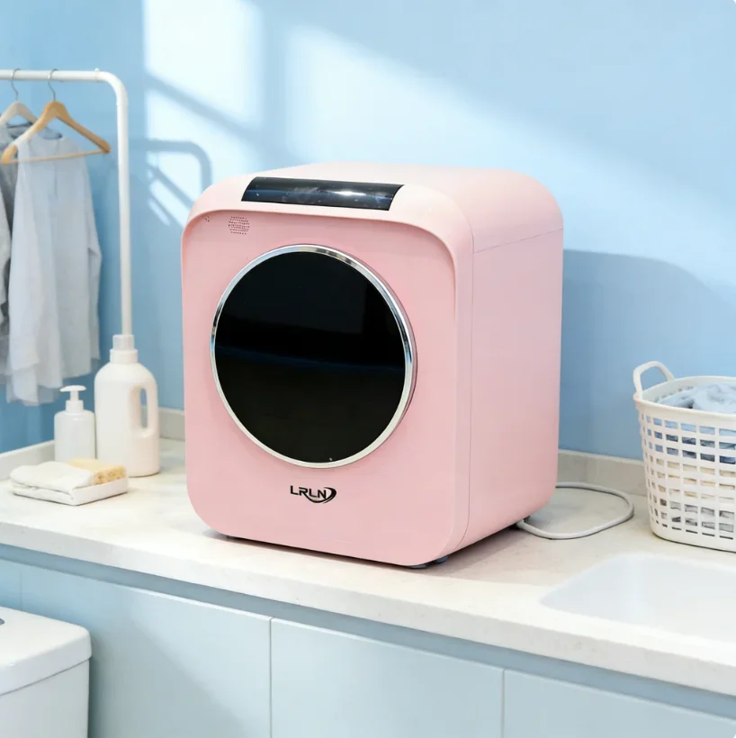 Small Fully Automatic Front Load Washing Machine Smart Laundry Appliance For Apartment Dorm Household Personal Clothes Washing
