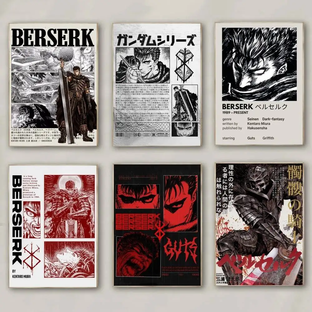1pc Anime Berserker Poster Druck Für Schlafzimmer Wohnzimmer Wohnkultur Malerei Wand Kunst HD Bild Wandbild