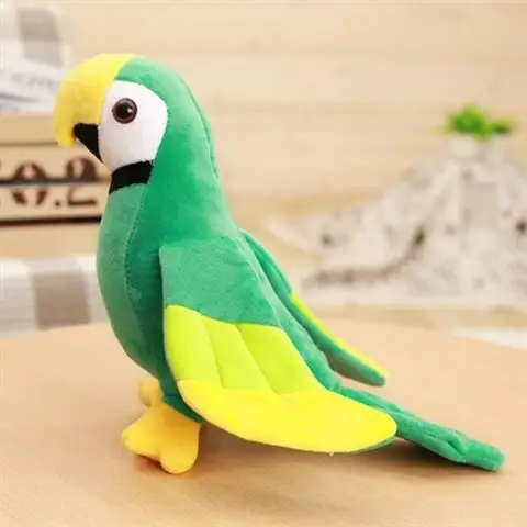 Lovely Green Parrot Plush Toy About 25cm Bird Soft Doll Kids Toy Birthday Gift b1717